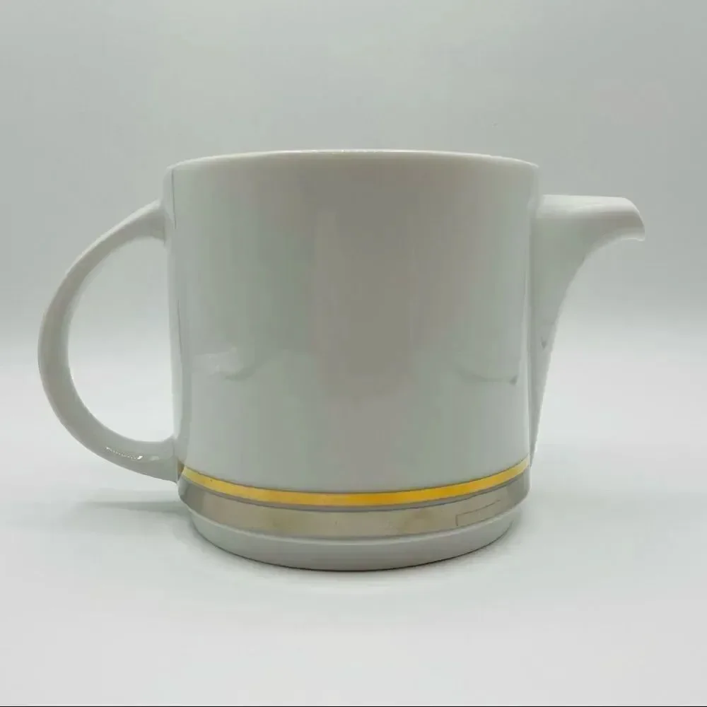 Vintage Mid-Century Thomas Germany Metallic Teapot and Creamer Set